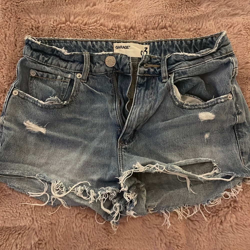 Garage denim shorts